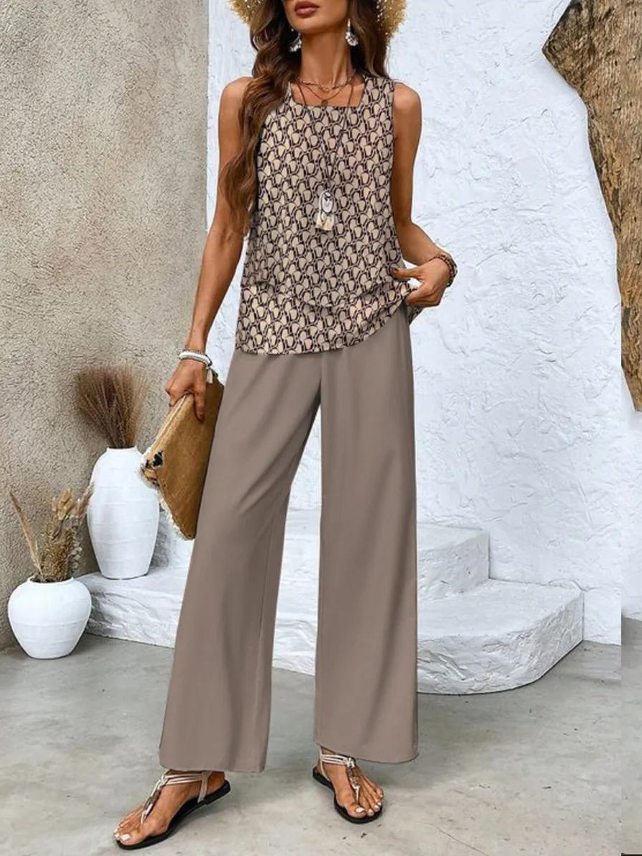 Vivian | Airy Floral Two-Piece Set