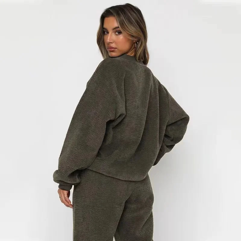 Genovia - Corduroy Tweedelige Damesset