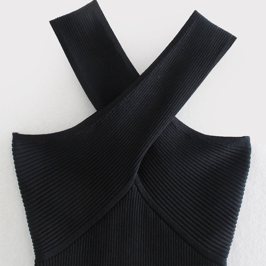Geralie - Elegante Top met Gekruiste Band