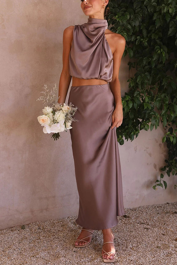 Seraphina | Satin Two-Piece Set
