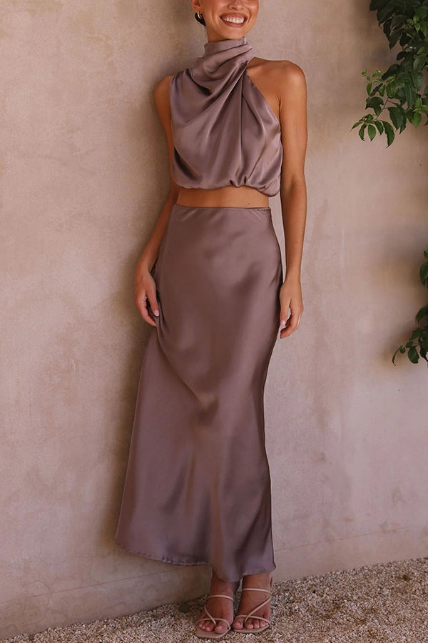 Seraphina | Satin Two-Piece Set