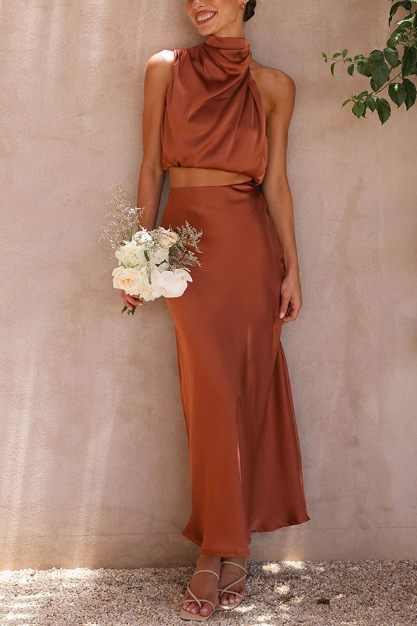 Seraphina | Satin Two-Piece Set