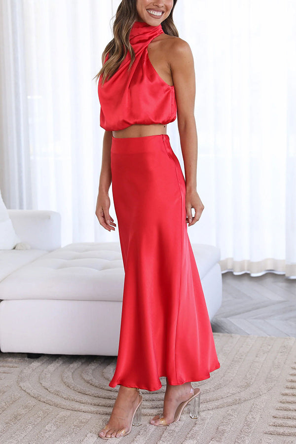 Seraphina | Satin Two-Piece Set