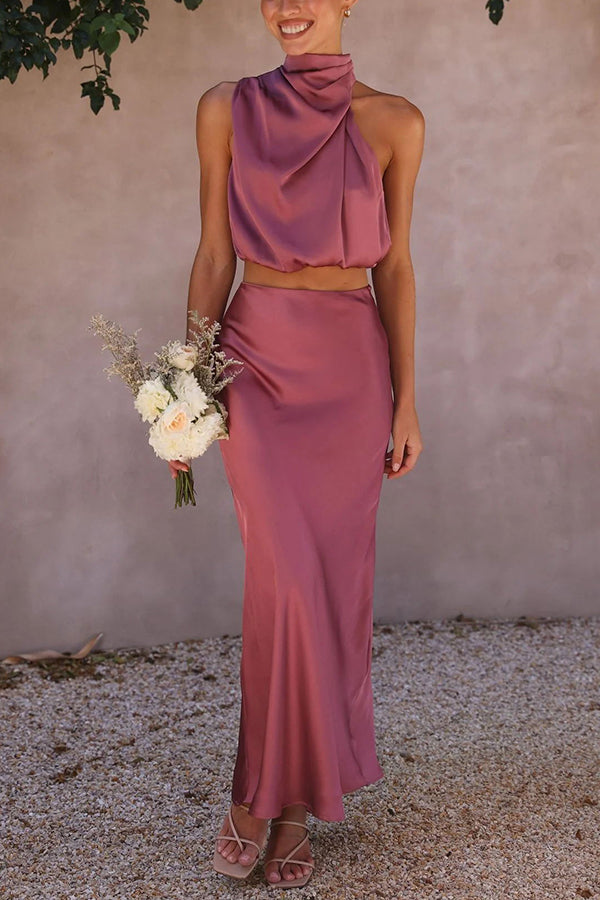 Seraphina | Satin Two-Piece Set