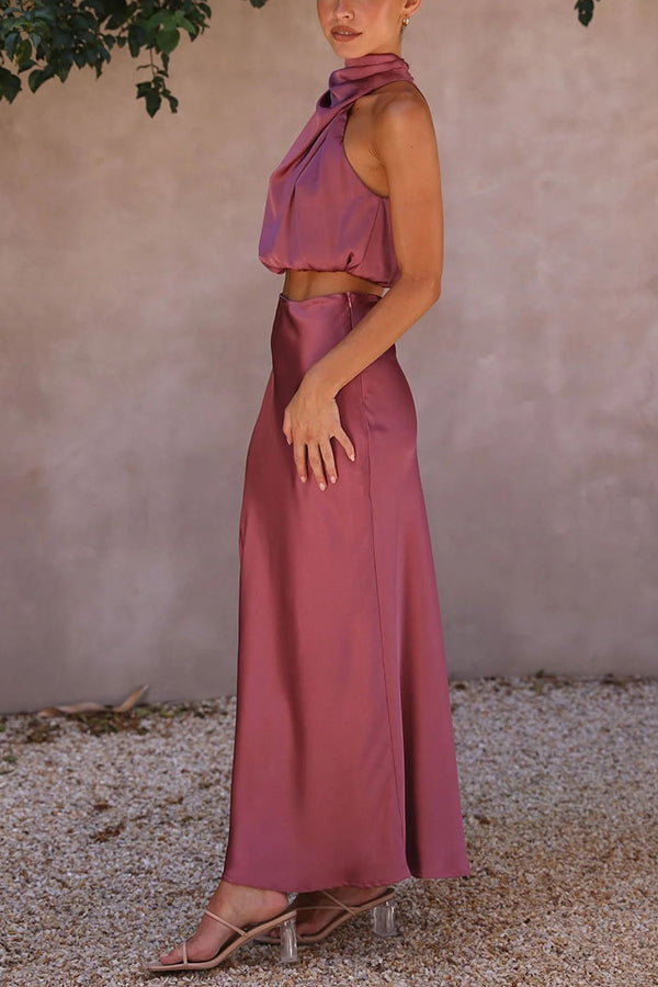 Seraphina | Satin Two-Piece Set