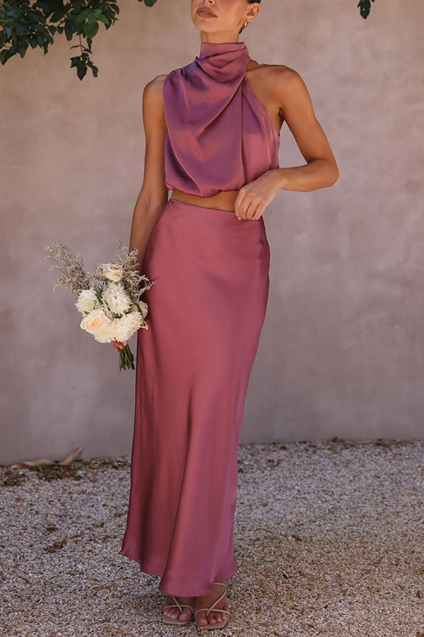 Seraphina | Satin Two-Piece Set