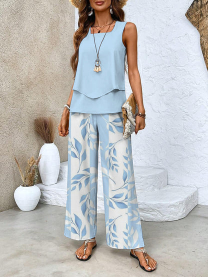 Vivian | Airy Floral Two-Piece Set