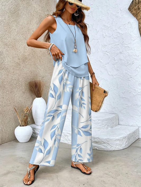 Vivian | Airy Floral Two-Piece Set