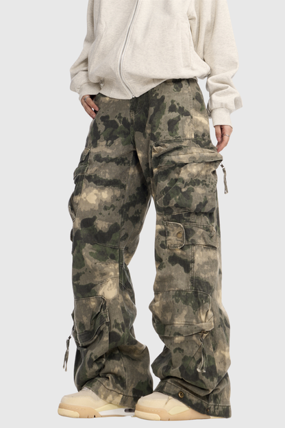 Aragorn Camouflage Print Cargo Jeans