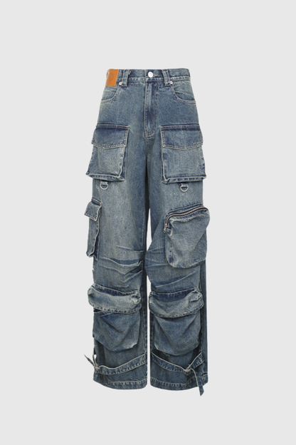 Calla Bleached Pocket Cargo Jeans