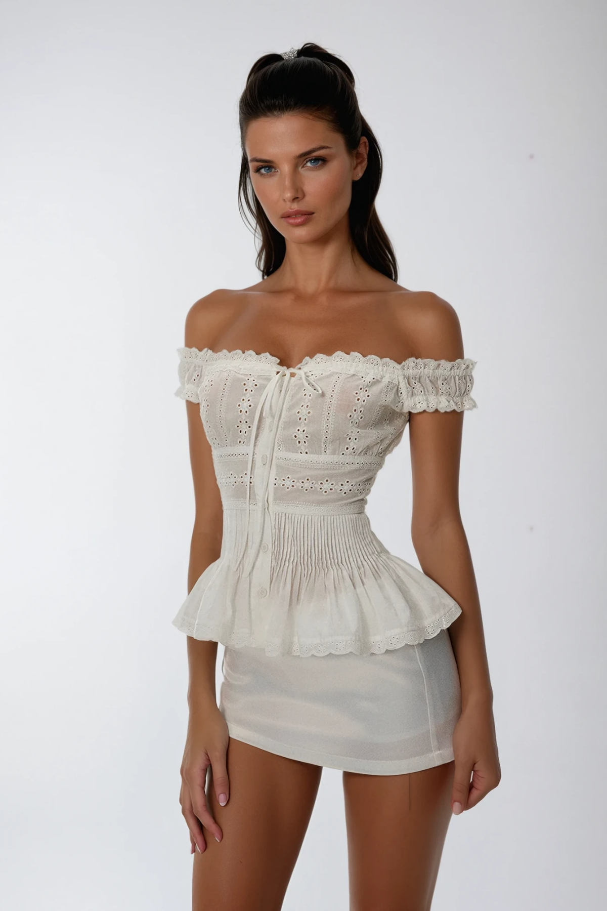 Cipactli Off Shoulder Ruch Top