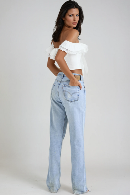 Danka Bow Ruffle Top