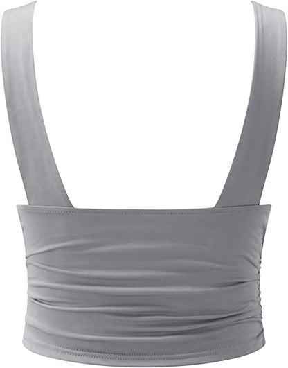 Giselle - Stijlvolle V-hals Mouwloze Top
