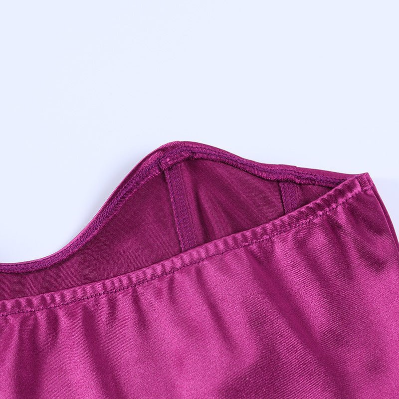 Grazella - Luxe Strapless Satijnlook Corset Top