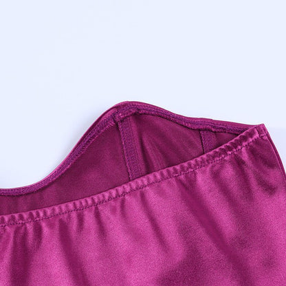 Grazella - Luxe Strapless Satijnlook Corset Top