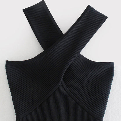 Geralie - Elegante Top met Gekruiste Band