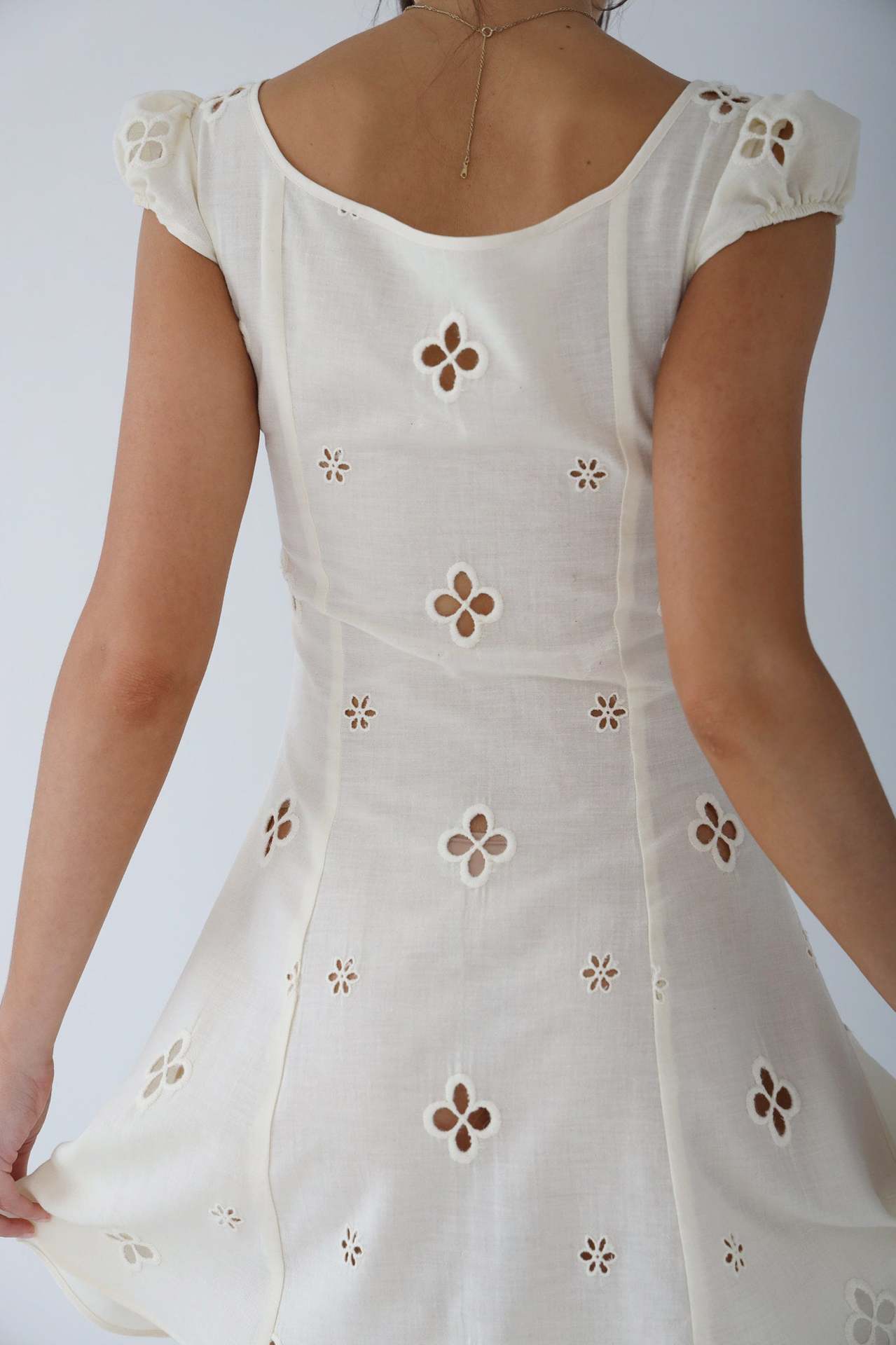 Ilsa | Vintage Embroidered Mid Dress for Women
